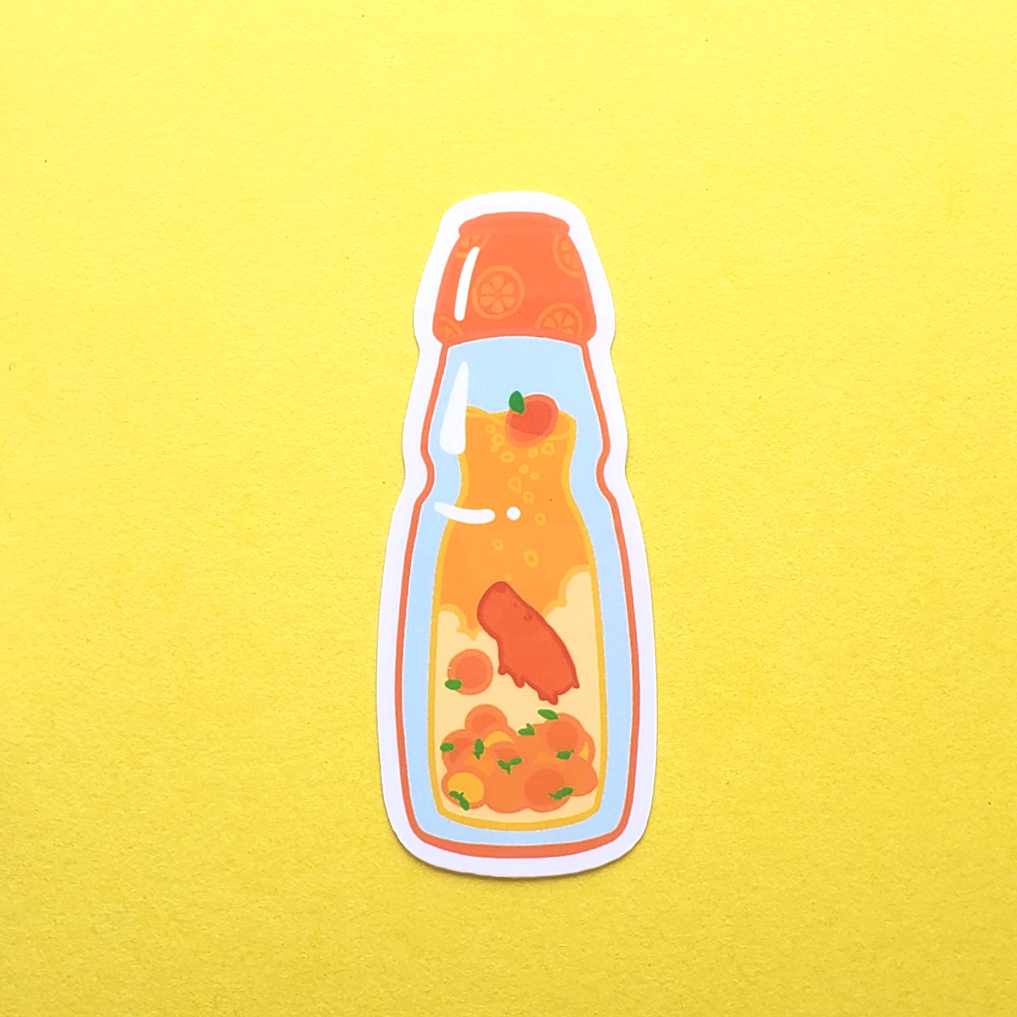 Capybara Ramune Sticker